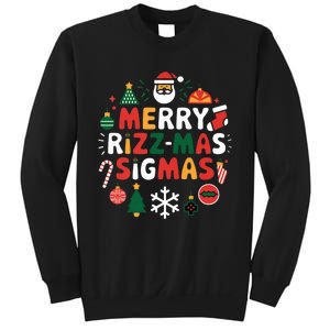 Merry Rizz Mas Sigmas Gen Alpha Middle School Christmas Sweatshirt