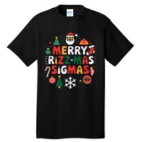 Merry Rizz Mas Sigmas Gen Alpha Middle School Christmas Tall T-Shirt