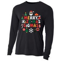 Merry Rizz Mas Sigmas Gen Alpha Middle School Christmas Cooling Performance Long Sleeve Crew