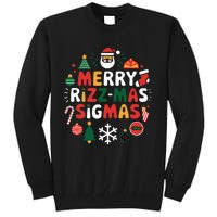 Merry Rizz Mas Sigmas Gen Alpha Middle School Christmas Tall Sweatshirt