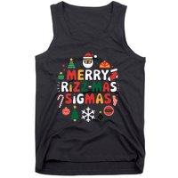 Merry Rizz Mas Sigmas Gen Alpha Middle School Christmas Tank Top