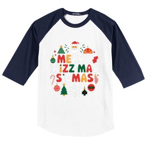 Merry Rizz Mas Sigmas Gen Alpha Middle School Christmas Baseball Sleeve Shirt