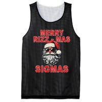 Merry Rizz Mas Sigmas Cool Santa Face Gen Alpha Christmas Mesh Reversible Basketball Jersey Tank