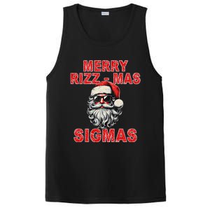 Merry Rizz Mas Sigmas Cool Santa Face Gen Alpha Christmas PosiCharge Competitor Tank