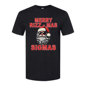 Merry Rizz Mas Sigmas Cool Santa Face Gen Alpha Christmas Softstyle CVC T-Shirt