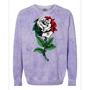 Mexican Rose Mexico Pride Colorblast Crewneck Sweatshirt