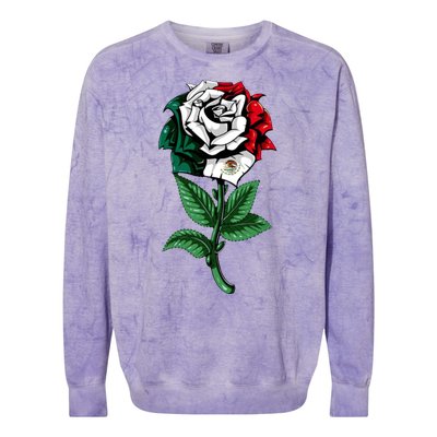 Mexican Rose Mexico Pride Colorblast Crewneck Sweatshirt