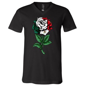 Mexican Rose Mexico Pride V-Neck T-Shirt