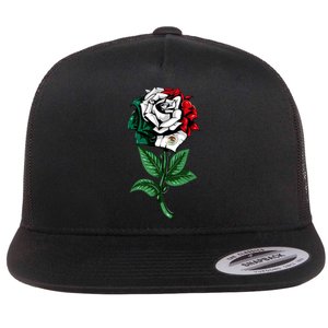 Mexican Rose Mexico Pride Flat Bill Trucker Hat