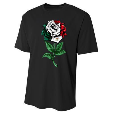 Mexican Rose Mexico Pride Performance Sprint T-Shirt