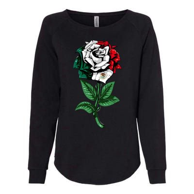 Mexican Rose Mexico Pride Womens California Wash Sweatshirt