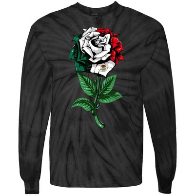 Mexican Rose Mexico Pride Tie-Dye Long Sleeve Shirt