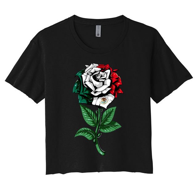 Mexican Rose Mexico Pride Crop Top