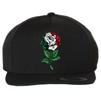 Mexican Rose Mexico Pride Wool Snapback Cap