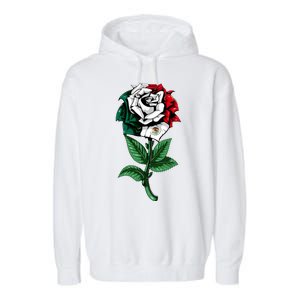 Mexican Rose Mexico Pride Garment-Dyed Fleece Hoodie