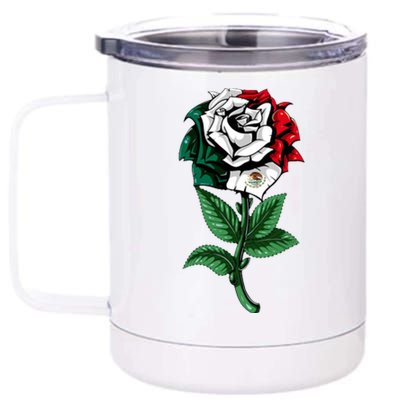 Mexican Rose Mexico Pride 12 oz Stainless Steel Tumbler Cup