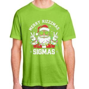 Merry Rizz Mas Sigmas Gen Alpha Middle School Christmas Adult ChromaSoft Performance T-Shirt