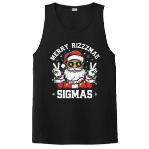 Merry Rizz Mas Sigmas Gen Alpha Middle School Christmas PosiCharge Competitor Tank