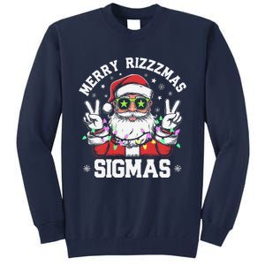 Merry Rizz Mas Sigmas Gen Alpha Middle School Christmas Tall Sweatshirt