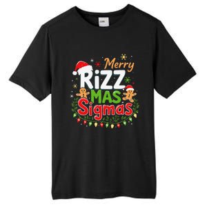 Merry Rizz Mas Sigmas Santa Hat Christmas Lights Gingerbread Tall Fusion ChromaSoft Performance T-Shirt