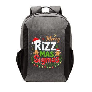 Merry Rizz Mas Sigmas Santa Hat Christmas Lights Gingerbread Vector Backpack