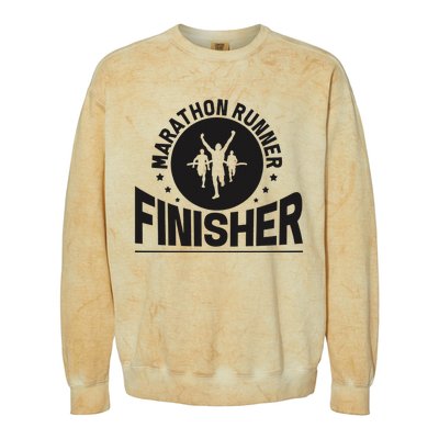 Marathon Runner Marathon Finisher Marathon Marathoners Colorblast Crewneck Sweatshirt