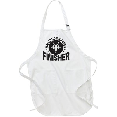 Marathon Runner Marathon Finisher Marathon Marathoners Full-Length Apron With Pockets