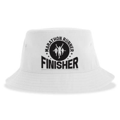 Marathon Runner Marathon Finisher Marathon Marathoners Sustainable Bucket Hat