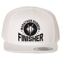 Marathon Runner Marathon Finisher Marathon Marathoners Wool Snapback Cap