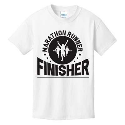 Marathon Runner Marathon Finisher Marathon Marathoners Kids T-Shirt