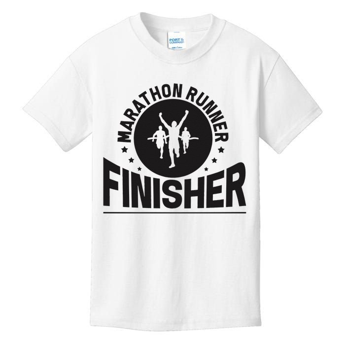 Marathon Runner Marathon Finisher Marathon Marathoners Kids T-Shirt