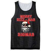 Merry Rizz Mas Sigmas Cool Santa Face Gen Alpha Christmas Mesh Reversible Basketball Jersey Tank