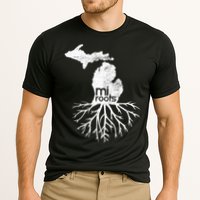 Mi Roots Michigan Map Native Michigander Gift Home State Gift Cooling Performance Crew T-Shirt