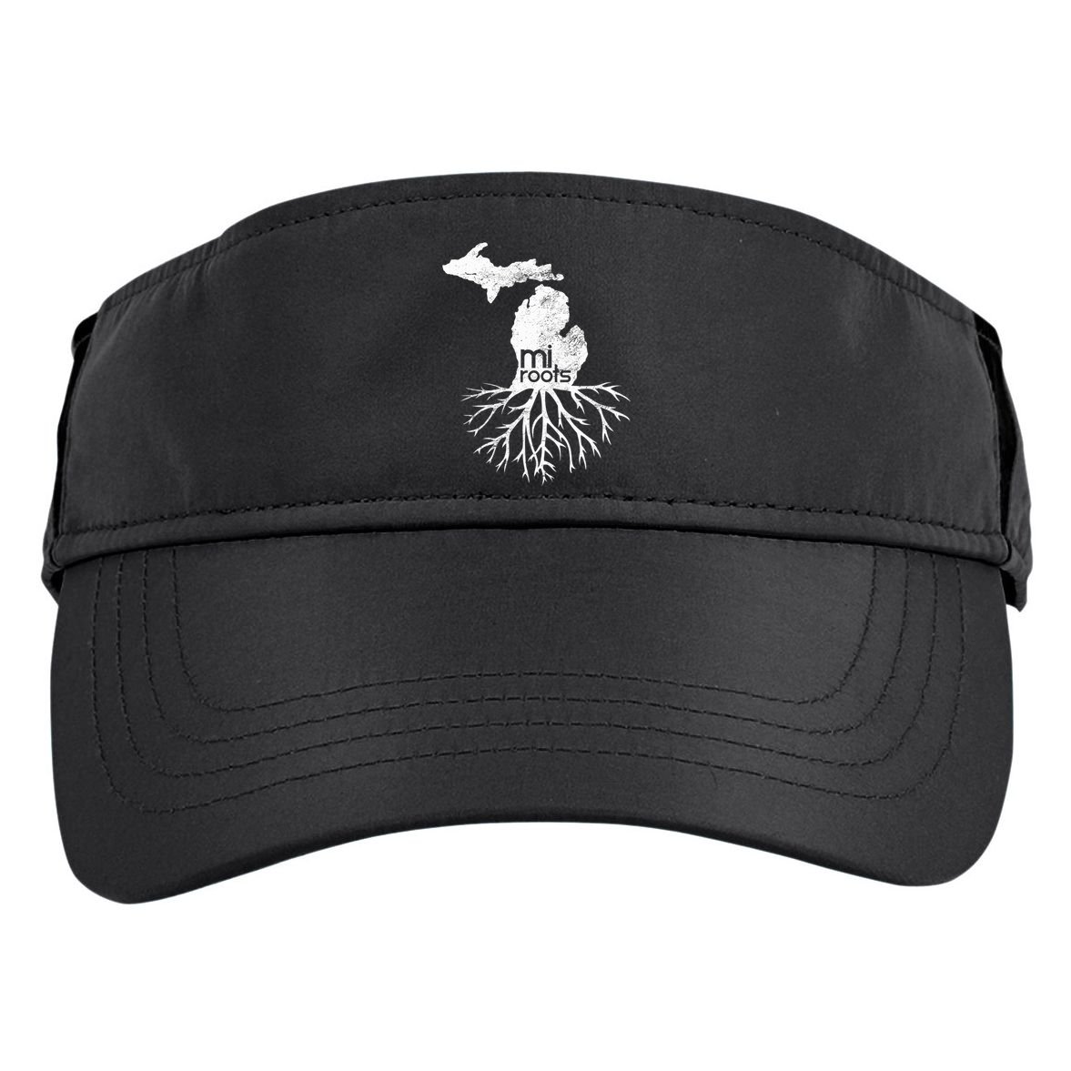 Mi Roots Michigan Map Native Michigander Gift Home State Gift Adult Drive Performance Visor