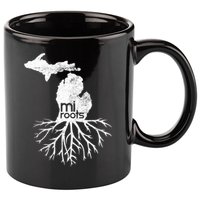 Mi Roots Michigan Map Native Michigander Gift Home State Gift 11oz C Handle Ceramic Mug