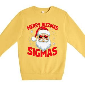 Merry Rizz Mas Sigmas Gen Alpha Middle School Christmas Premium Crewneck Sweatshirt