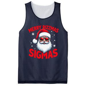 Merry Rizz Mas Sigmas Gen Alpha Middle School Christmas Mesh Reversible Basketball Jersey Tank