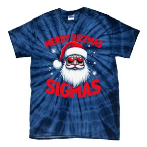 Merry Rizz Mas Sigmas Gen Alpha Middle School Christmas Tie-Dye T-Shirt