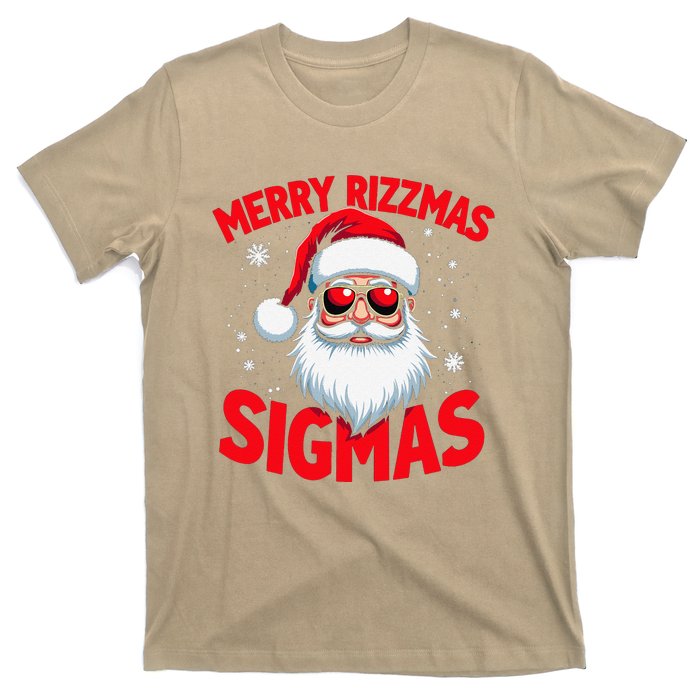 Merry Rizz Mas Sigmas Gen Alpha Middle School Christmas T-Shirt