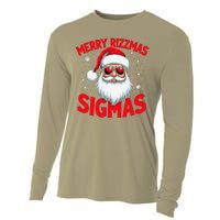 Merry Rizz Mas Sigmas Gen Alpha Middle School Christmas Cooling Performance Long Sleeve Crew