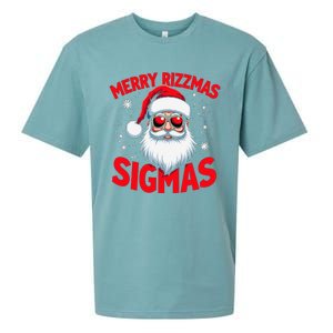 Merry Rizz Mas Sigmas Gen Alpha Middle School Christmas Sueded Cloud Jersey T-Shirt