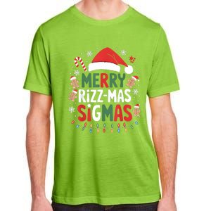 Merry Rizz Mas Sigmas Funny Gen Alpha Xmas Santa Christmas Adult ChromaSoft Performance T-Shirt