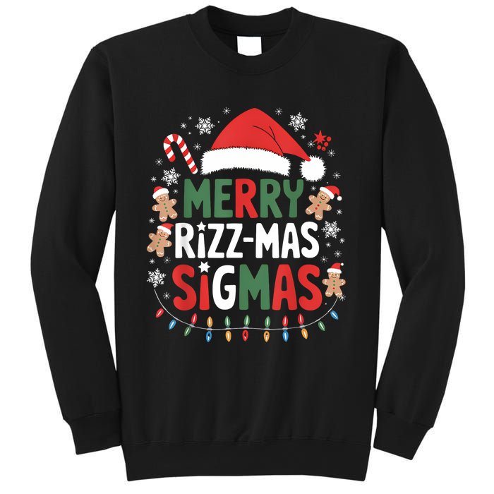 Merry Rizz Mas Sigmas Funny Gen Alpha Xmas Santa Christmas Sweatshirt