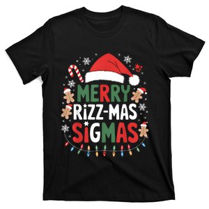 Merry Rizz Mas Sigmas Funny Gen Alpha Xmas Santa Christmas T-Shirt