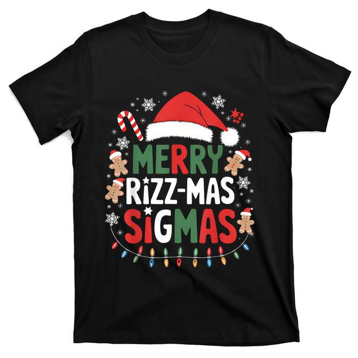 Merry Rizz Mas Sigmas Funny Gen Alpha Xmas Santa Christmas T-Shirt