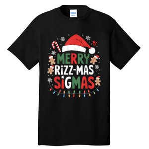 Merry Rizz Mas Sigmas Funny Gen Alpha Xmas Santa Christmas Tall T-Shirt