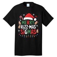 Merry Rizz Mas Sigmas Funny Gen Alpha Xmas Santa Christmas Tall T-Shirt