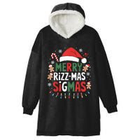 Merry Rizz Mas Sigmas Funny Gen Alpha Xmas Santa Christmas Hooded Wearable Blanket