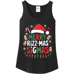 Merry Rizz Mas Sigmas Funny Gen Alpha Xmas Santa Christmas Ladies Essential Tank