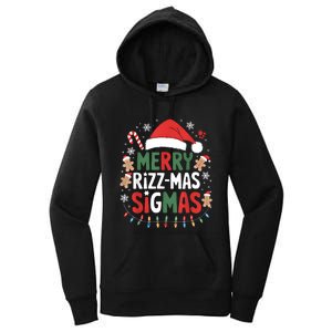 Merry Rizz Mas Sigmas Funny Gen Alpha Xmas Santa Christmas Women's Pullover Hoodie